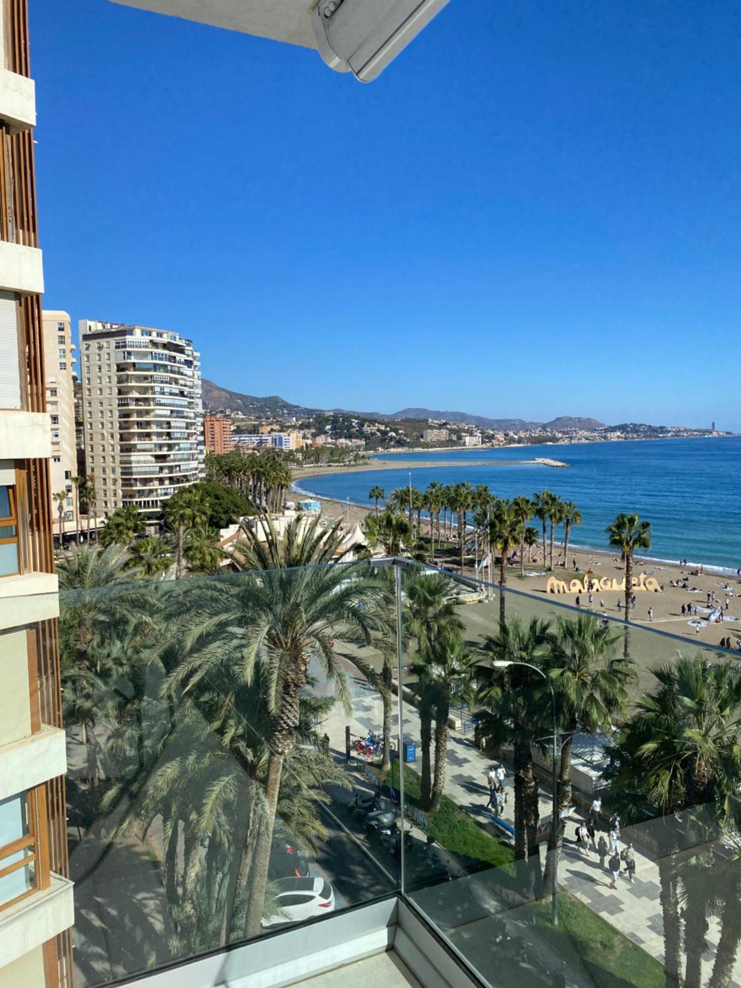 Apartamento Con Terraza Vista Al Mar Malagueta Малага Екстериор снимка